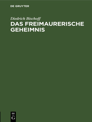 cover image of Das freimaurerische Geheimnis